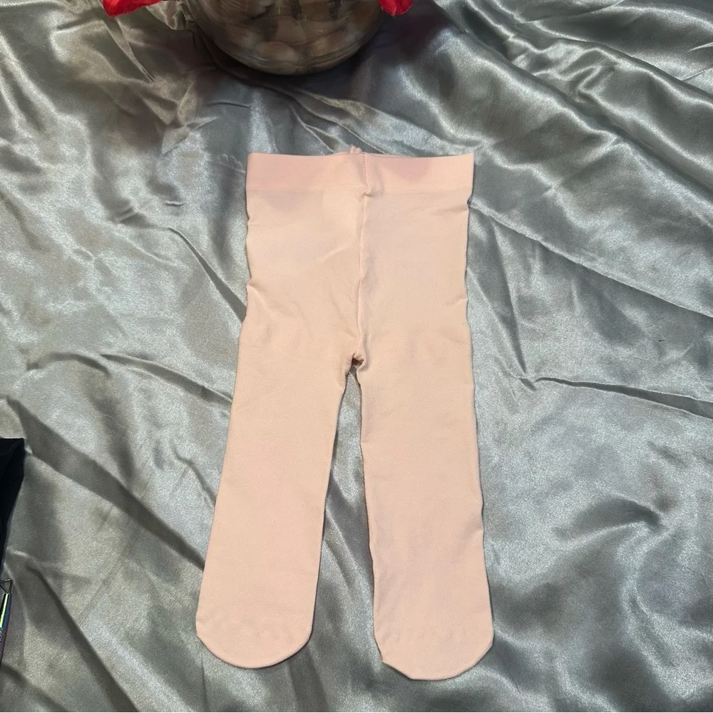 🌹CARTER’s Baby Black & Light Pink Stretch Leggings / NWOT